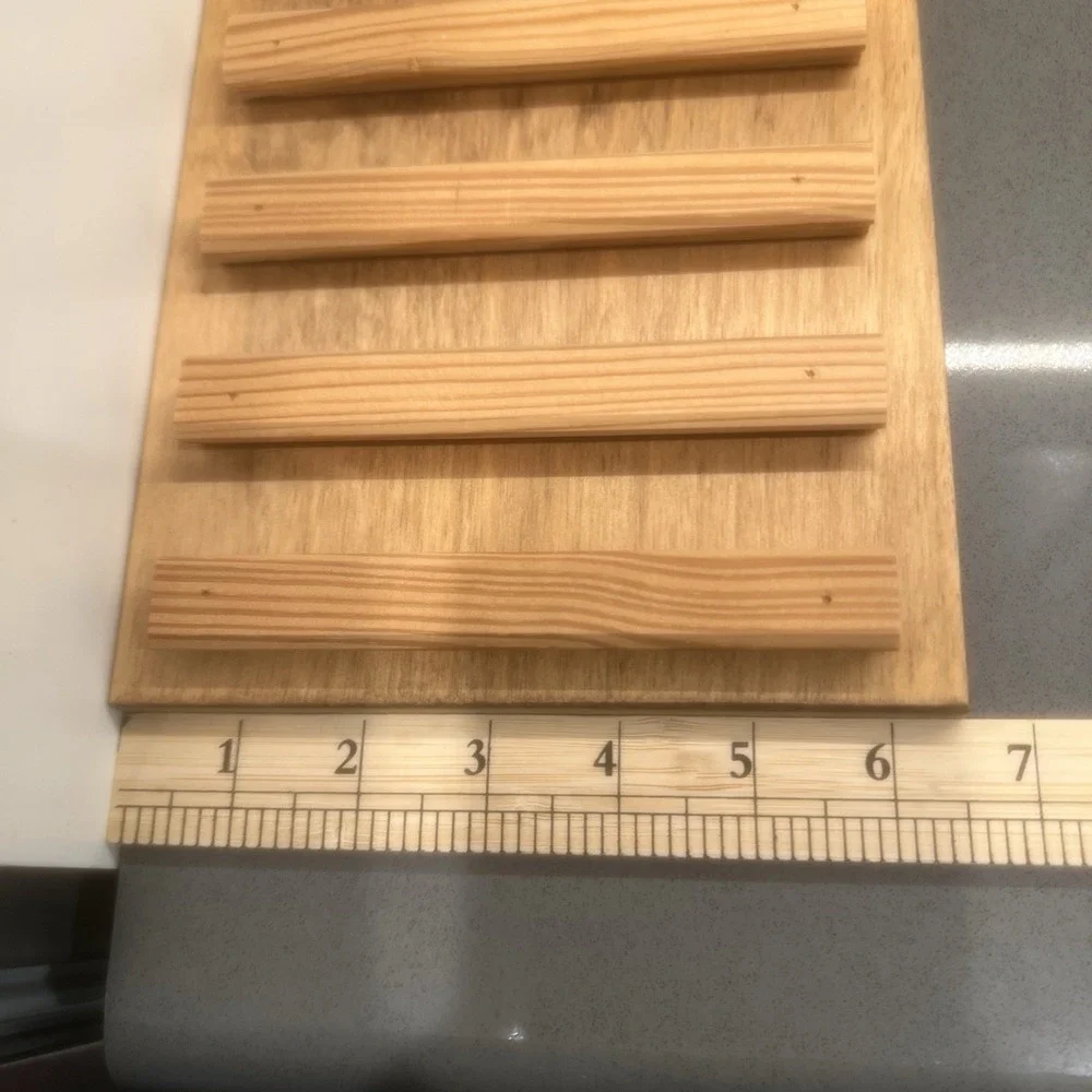 Vintage Wooden Perpetual Calendar with Interchangeable Month Date Tiles EUC